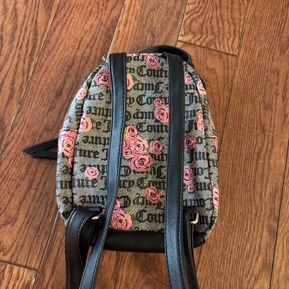 Juicy Couture Luxury Mini Backpack w/rose accents Streetwear 90s 2000s  Y2K - Picture 7 of 10